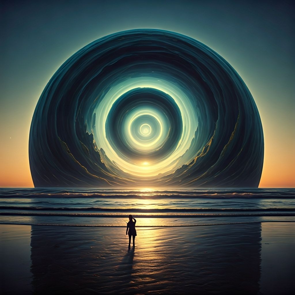 Surreal Landscape Ring Portal