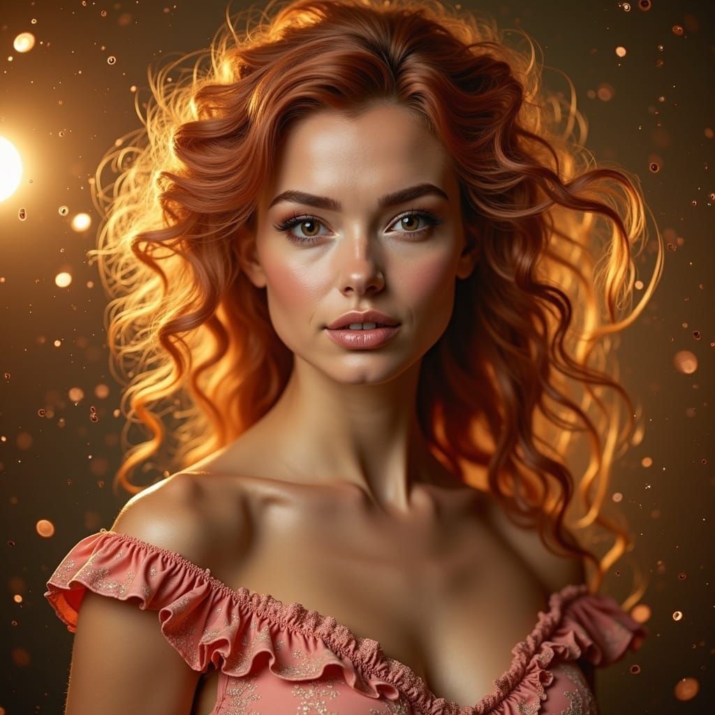 Lustrous Whirlpool in Dynamic Motion