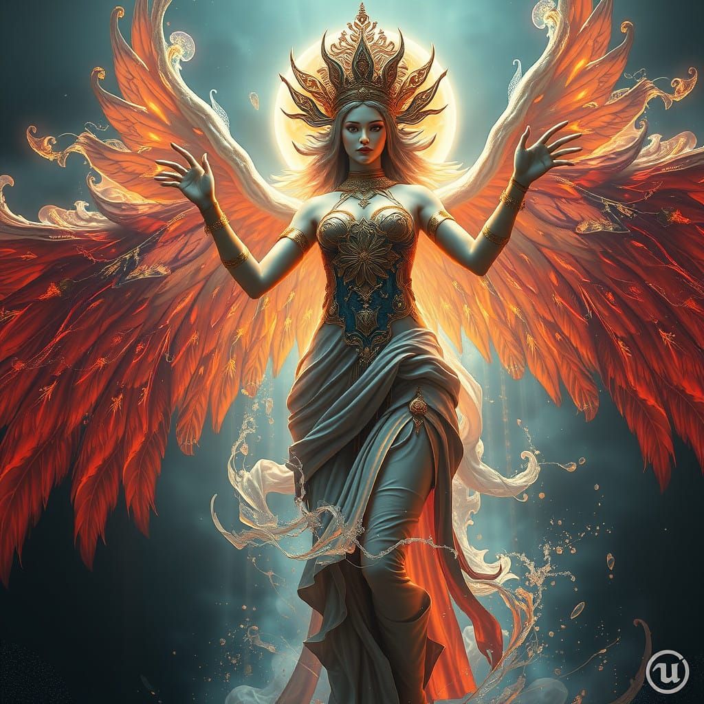 Ethereal Astral Goddess Radiates Omnipotence