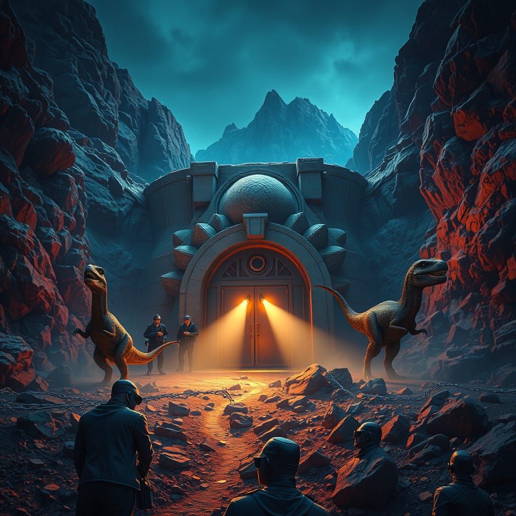 Secret Government Bunker Guards Dinosaurs in Mountain Fortre...