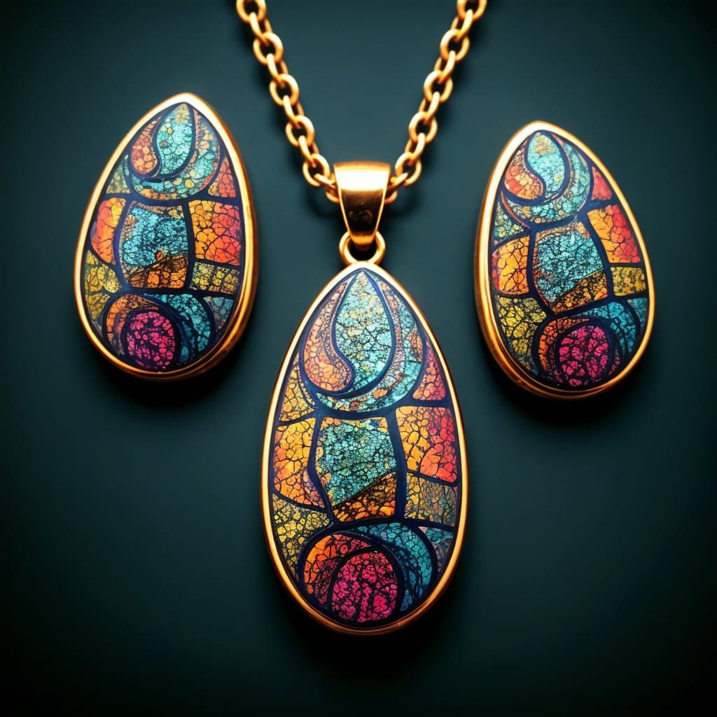 Vibrant Retrofuturistic Jewelry in Iridescent Colors