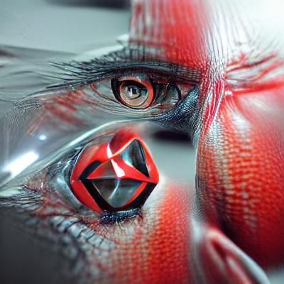 Mangekyou Sharingan Eye in Holographic 3D, 8K