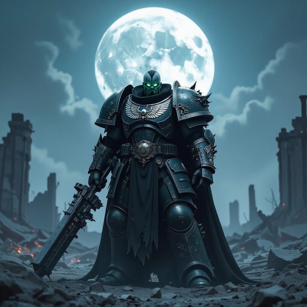 Chaos Vampire Leader on Doomed World, Cinematic Style