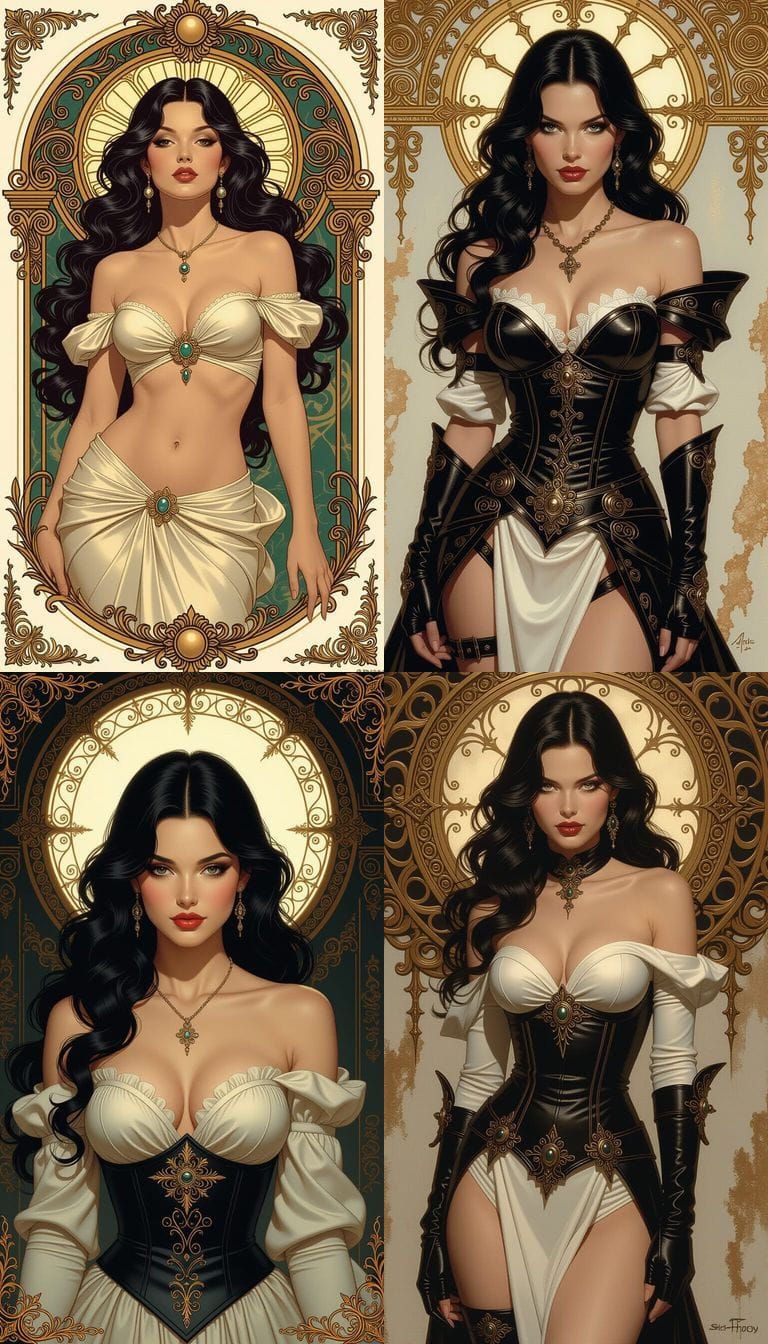 Baroque Heroine Druuna in Dramatic Sci-Fi Style