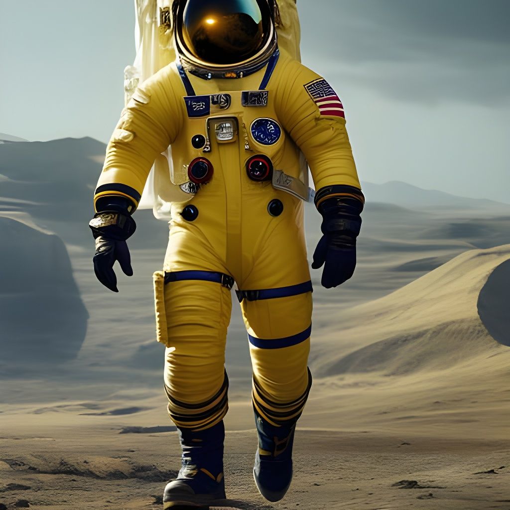 Astronaut in Hyperrealistic National Geographic Photo