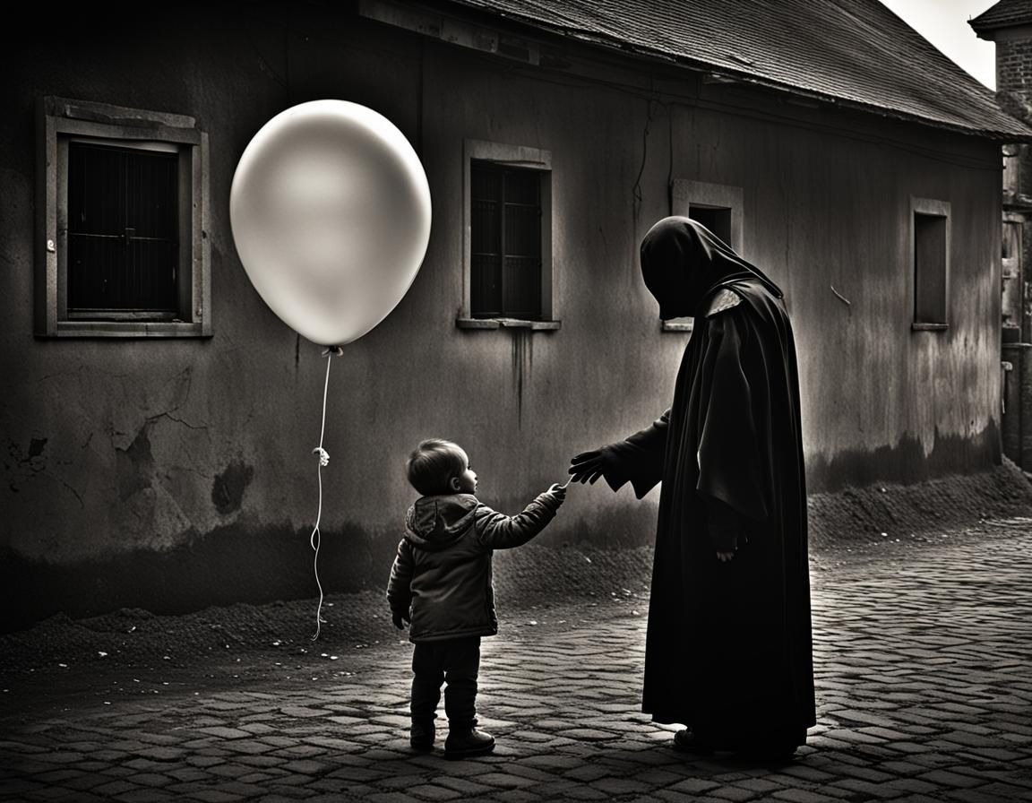 Eerie Encounter: Mysterious Figure Touches Child's Shoulder