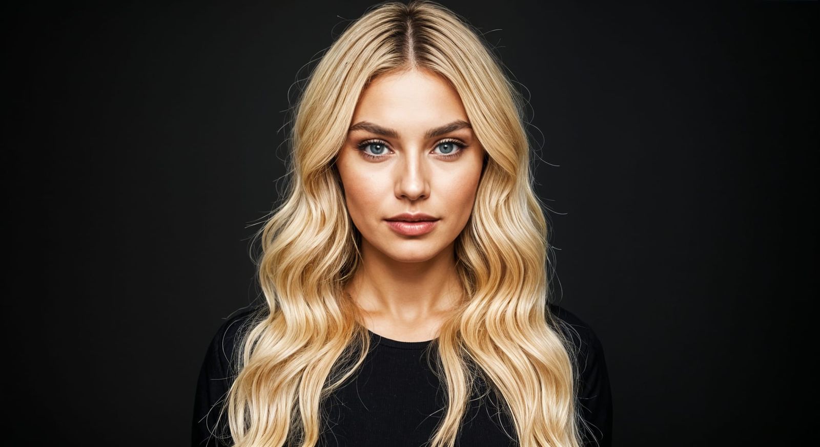 A Modern Woman's Envy in a Faded Background