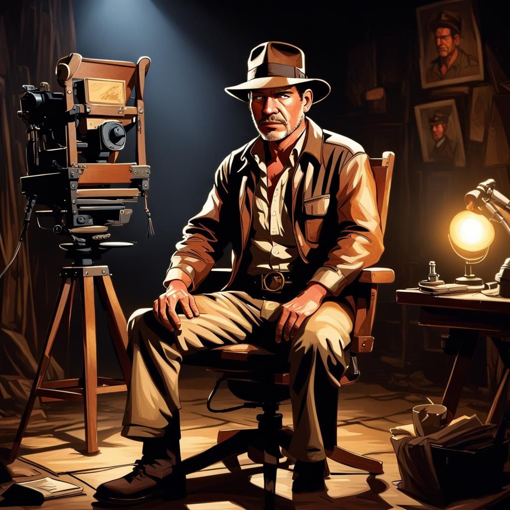 Indiana Jones as Disney Pixar Comic Art