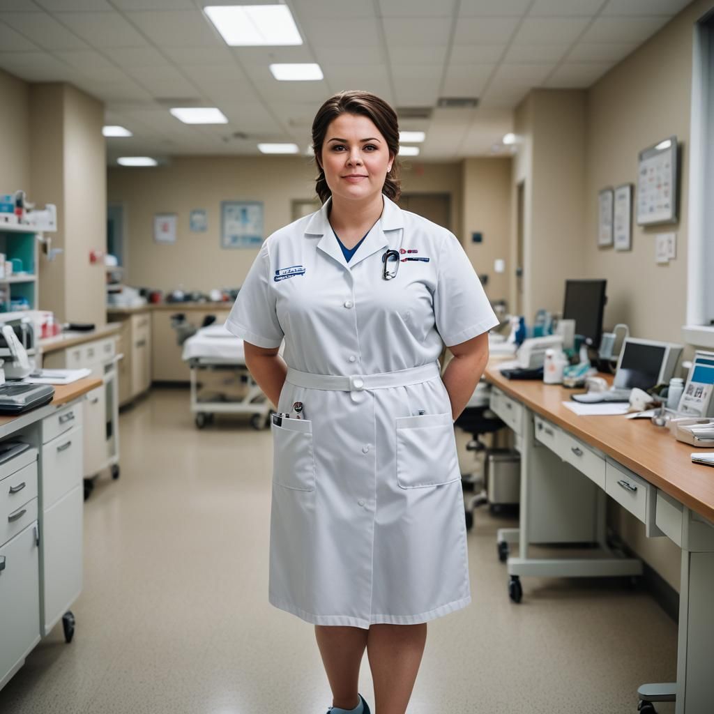 American Nurse in Hospital Setting: Professional Photo