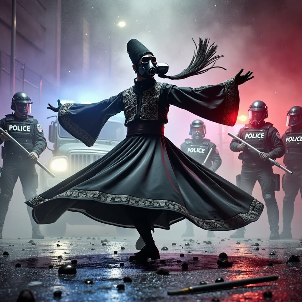 Whirling Dervish in Riotous Chaos