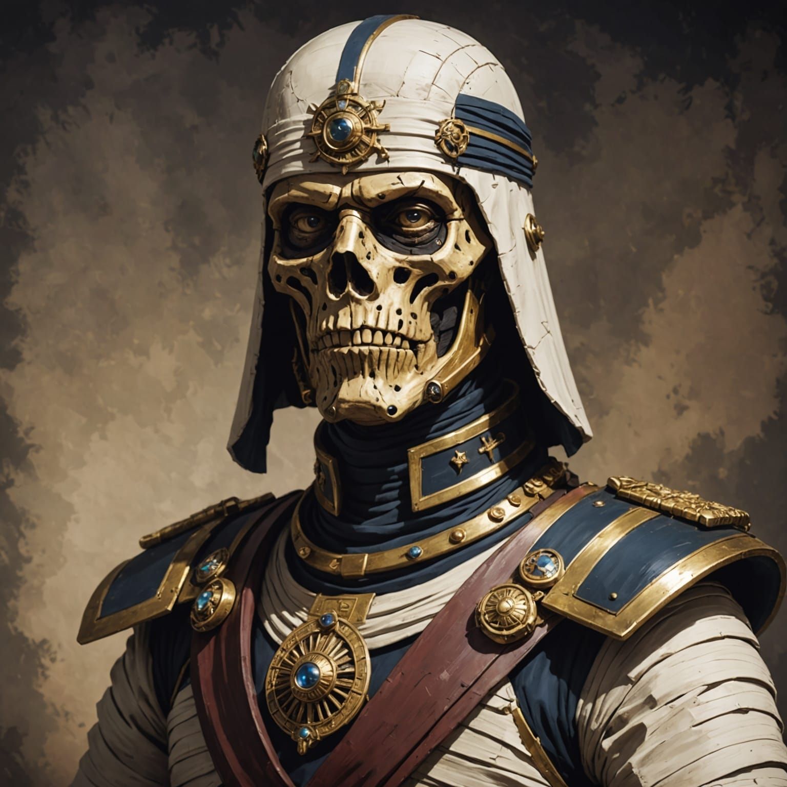 Bismarck Mummy in Expressionist Style