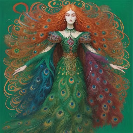 Surreal Man with Sword in Abstract Expressionism