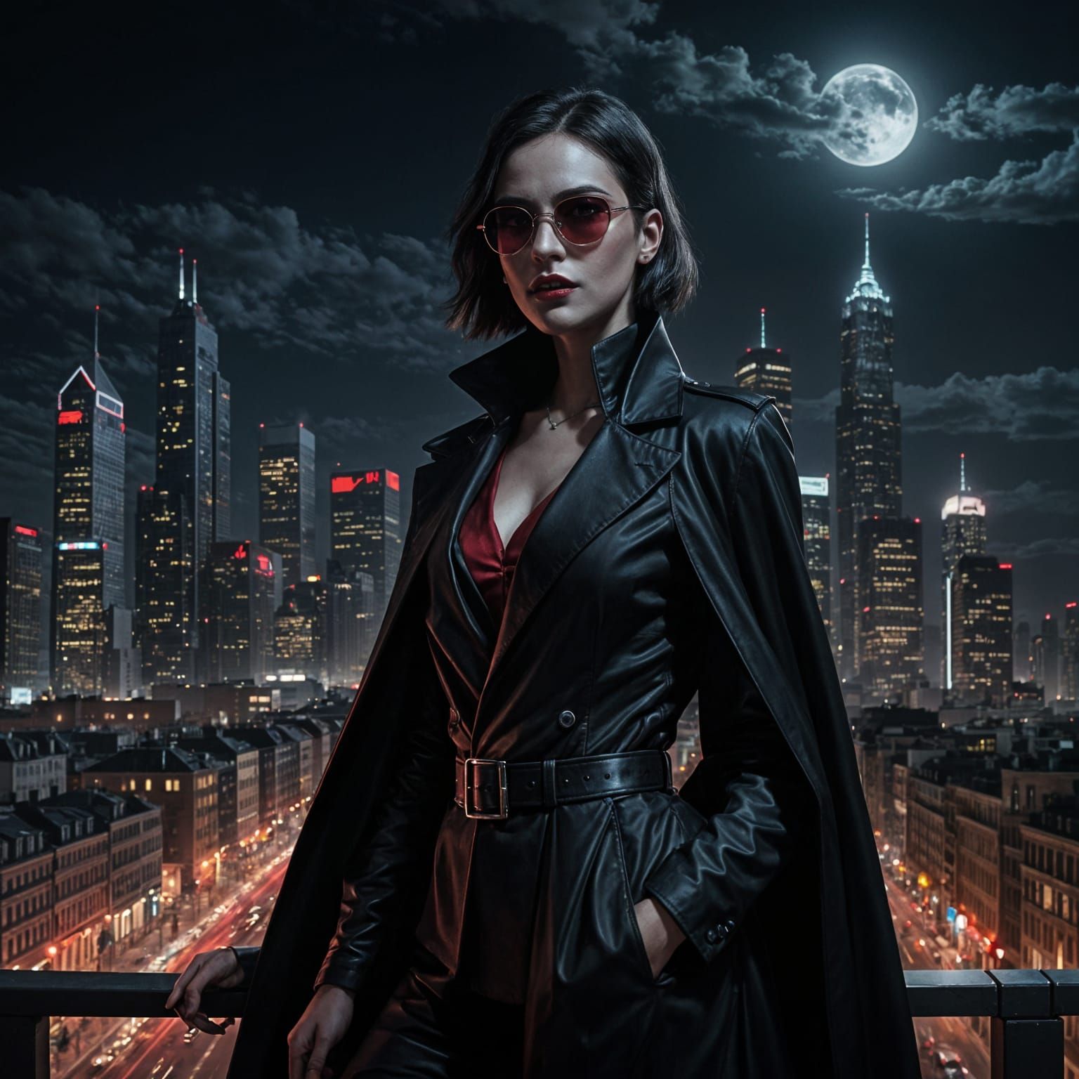 Modern Vampire in Urban Night