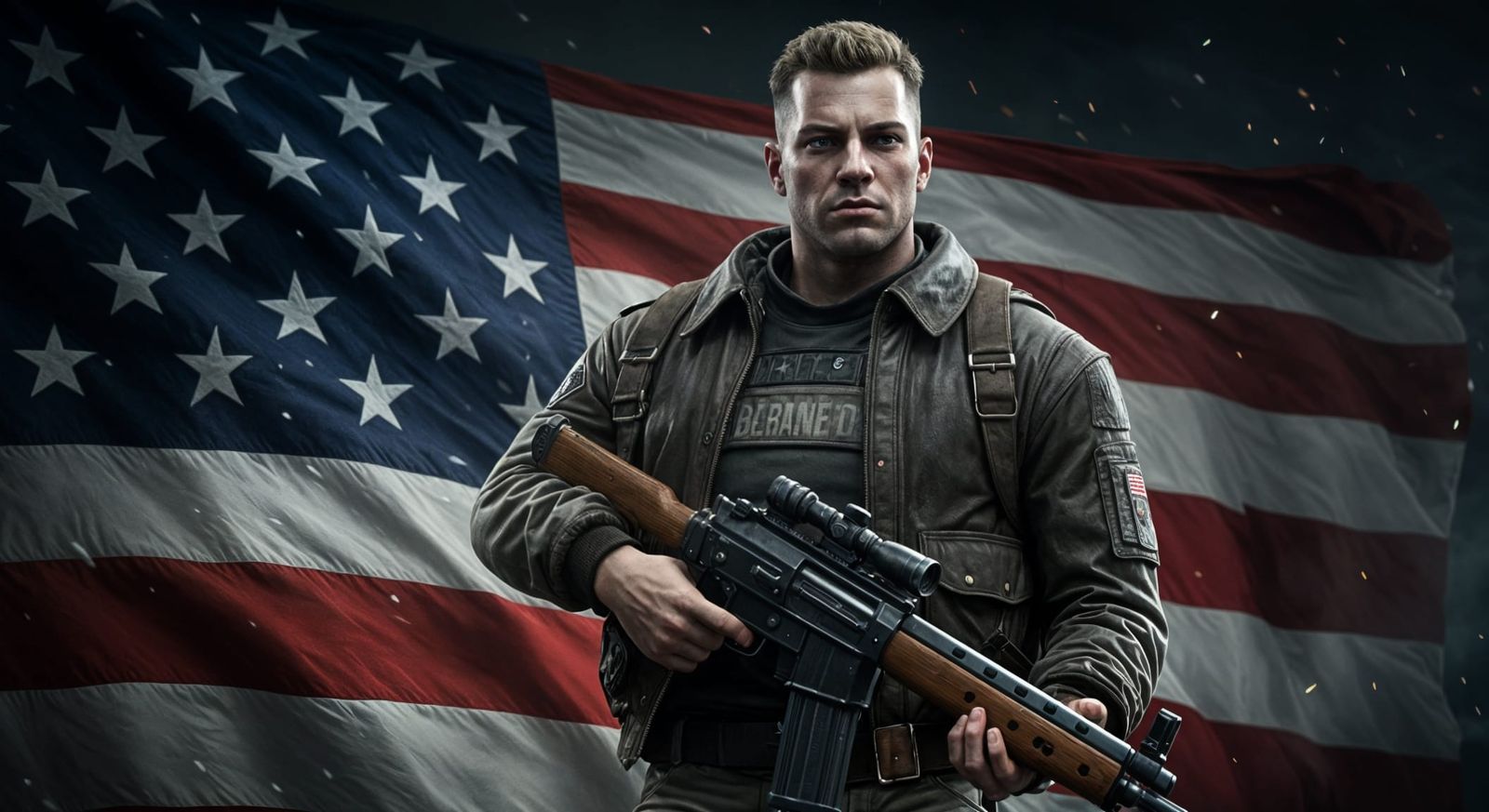 Epic Hero Captain Blaskowitz in American Flag Attire