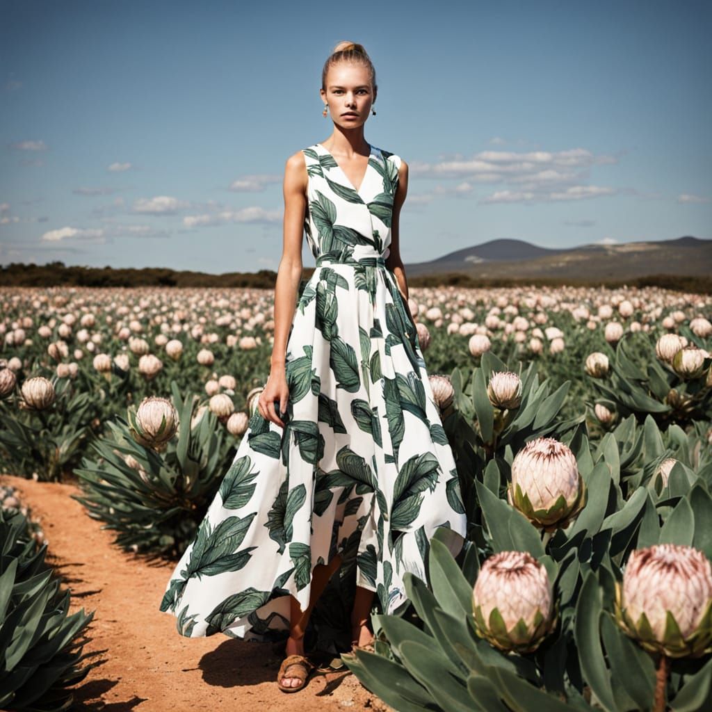 Exotic Floral Fashion in Vibrant Colors