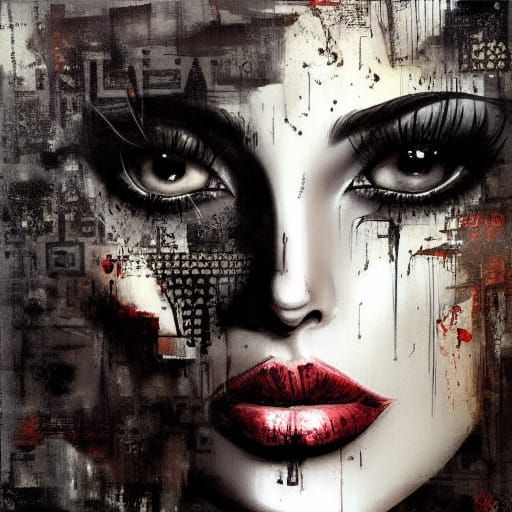 Bewitching Beauty Portrait in Surrealist Style