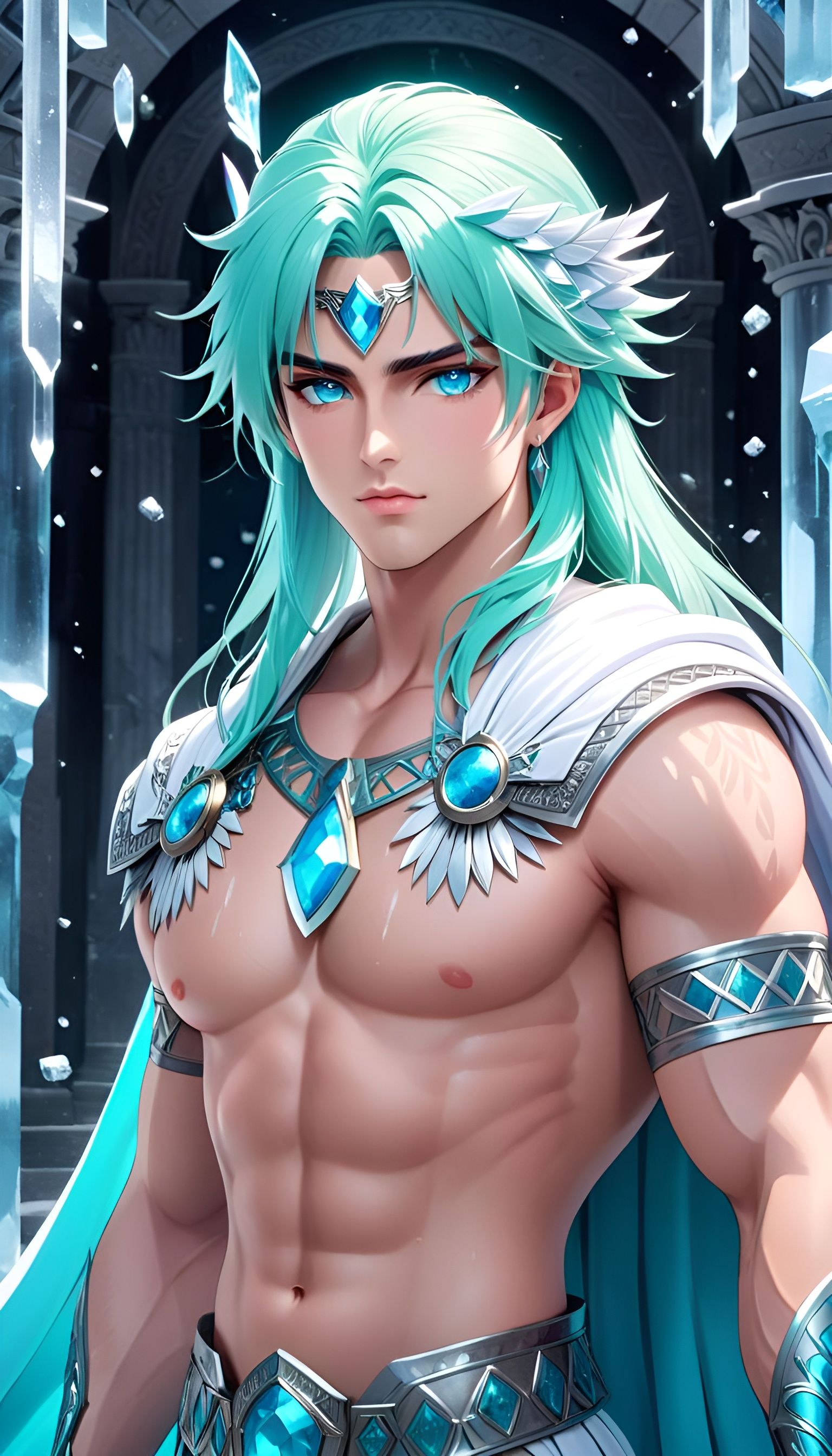 Ice Prince in Ancient Greece Style