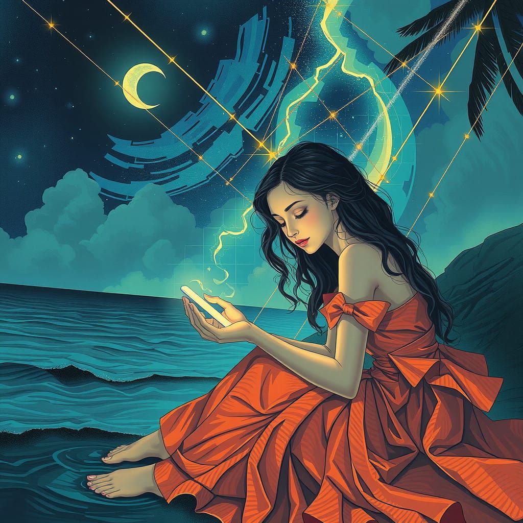 Cyberpunk Dreamscape in Time of Sorrow