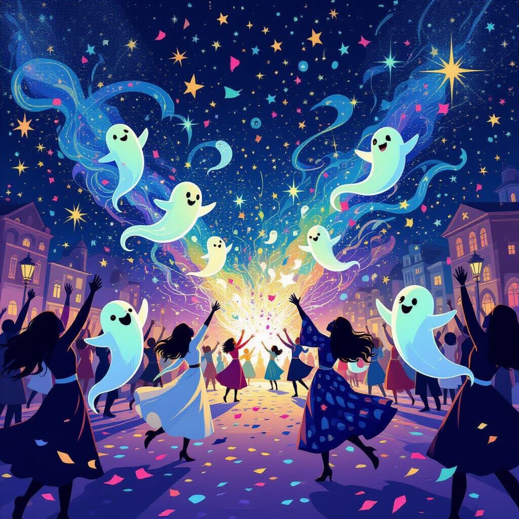 Dancing Ghosts and Otherworldly Confetti: New Year's Etherea...