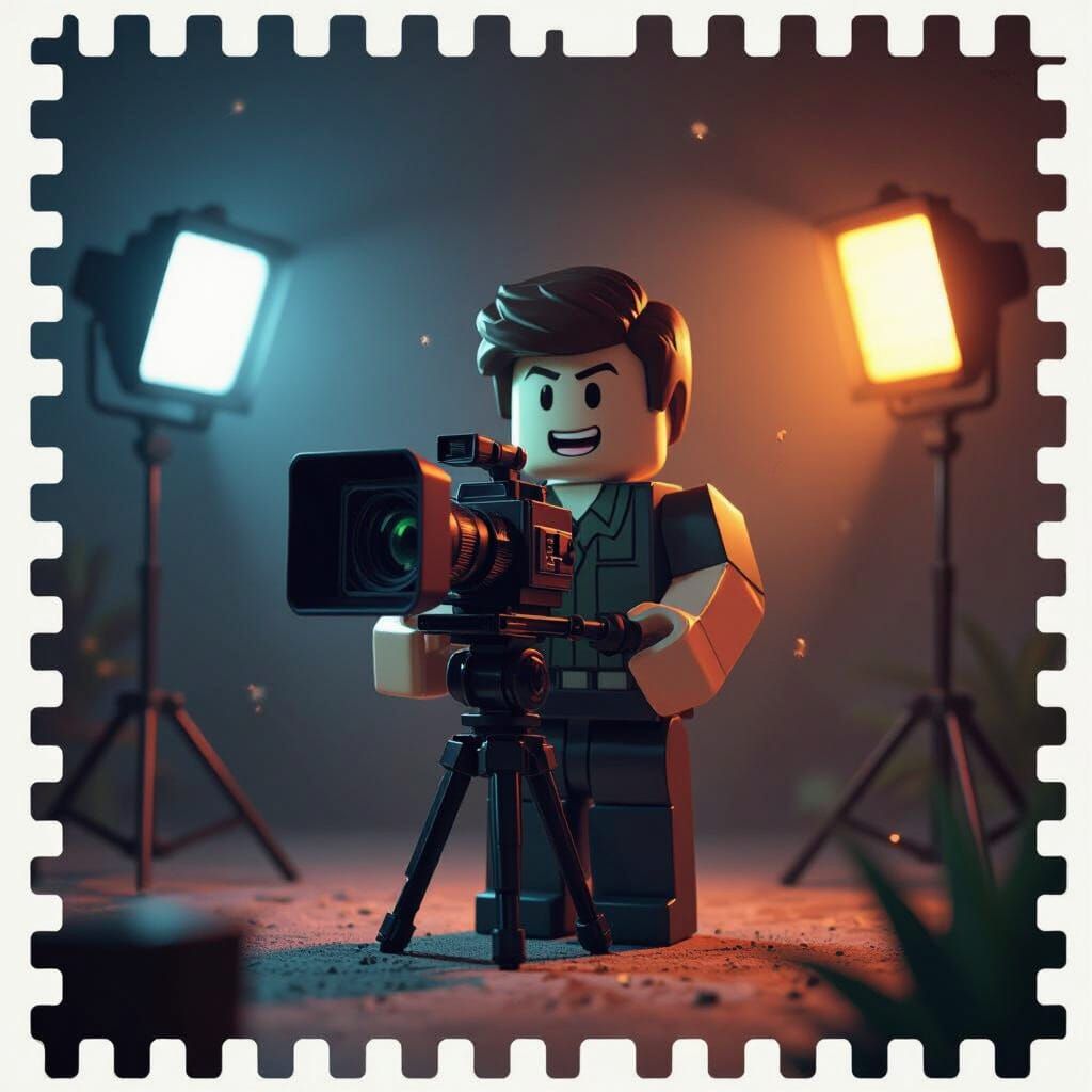 Cinematic Roblox Scene in Dramatic Lighting