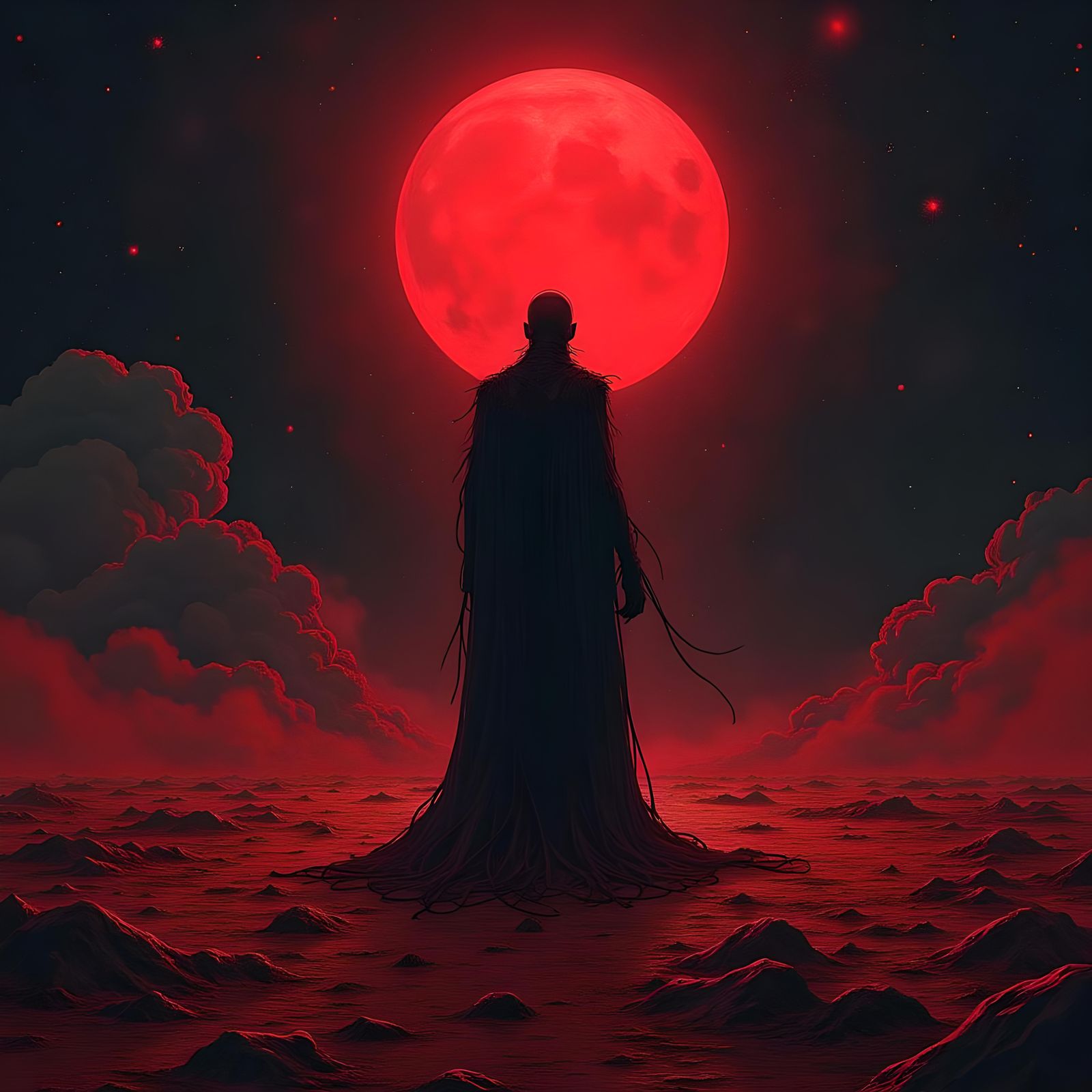 Anime-Style Eldriecht Ascension Over Dying Earth