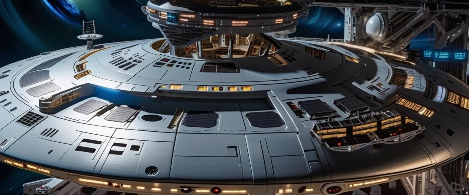 USS Enterprise Construction in Space Dock