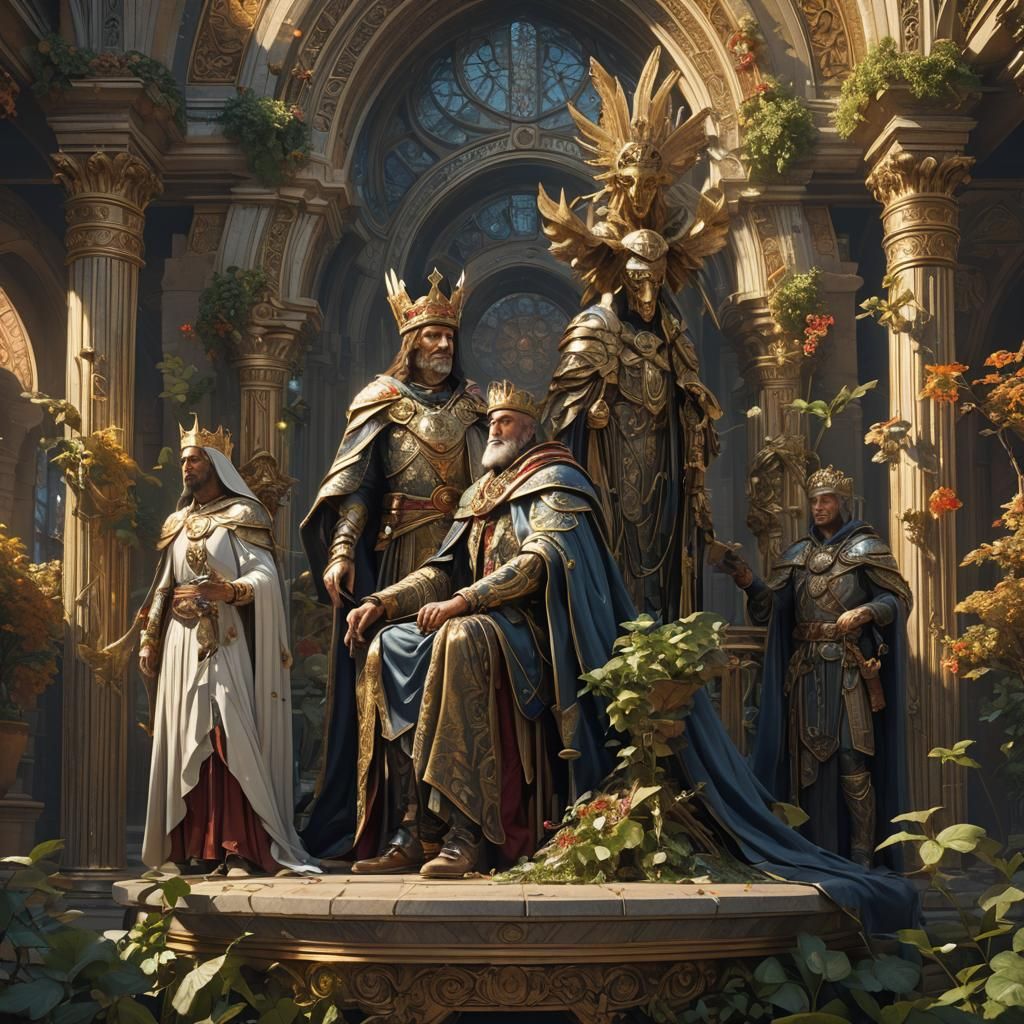 Throne of Symbols: Hyperdetailed Concept Art
