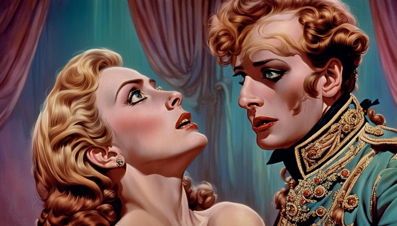 Hyperrealistic Opera Mid Shot in Technicolor