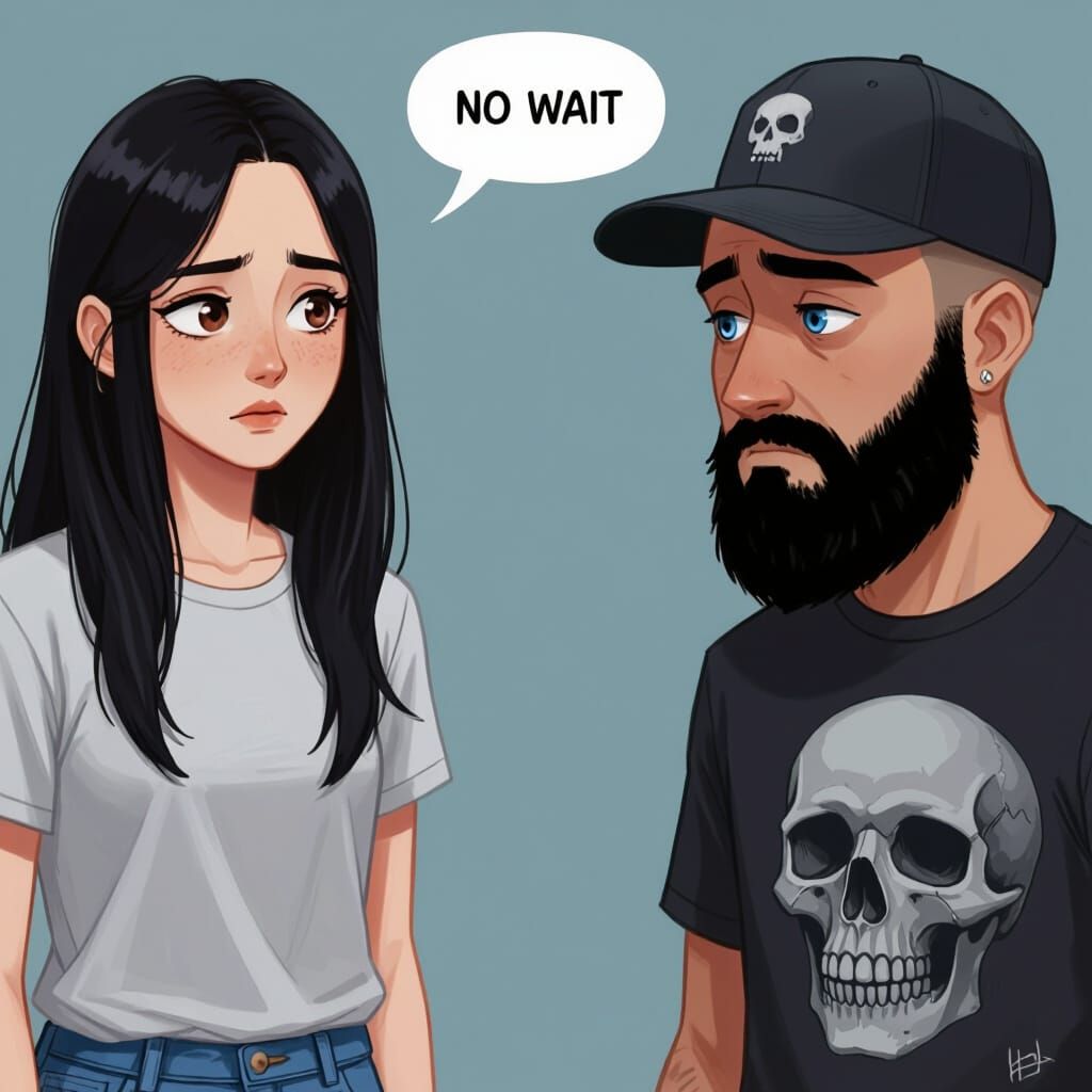 Sorrowful Goodbye: An Emotive Digital Illustration