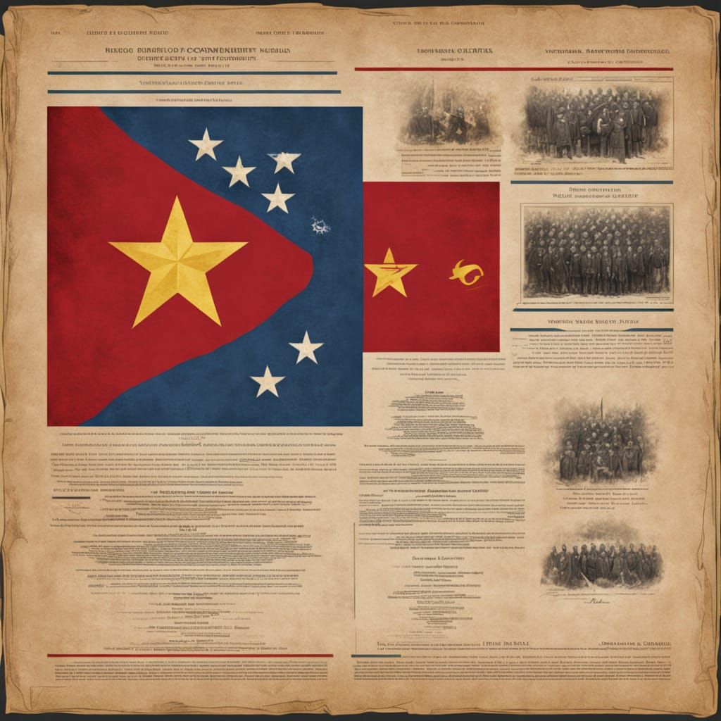 Global Diplomacy Document Features Four Flags