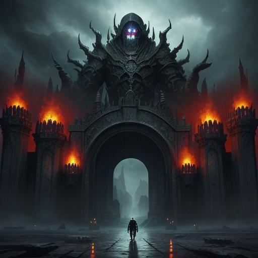 Epic Entrance to Hell: Digital Matte Painting