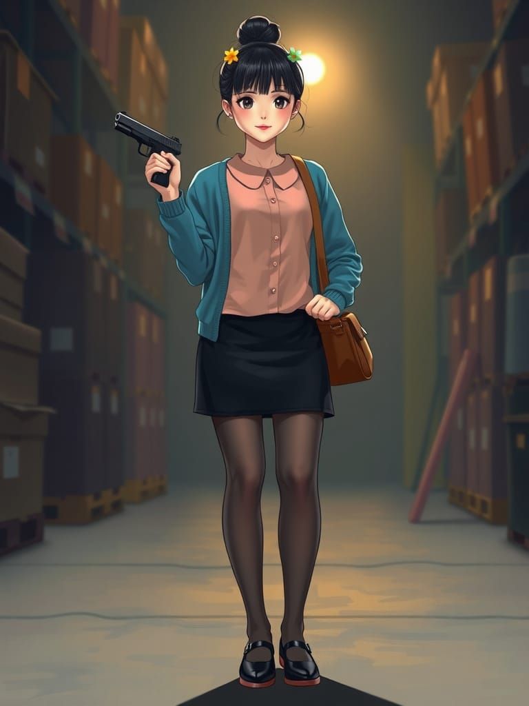 Mysterious Spy in Kawaii Style