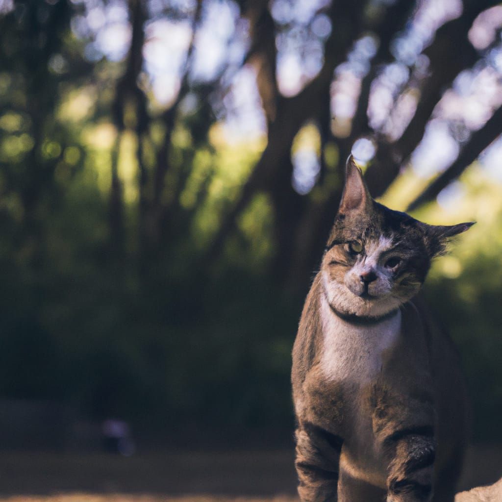 Mysterious Cat Image