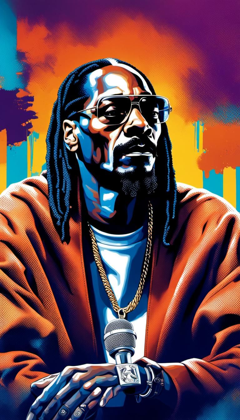 Hyperrealistic Portrait of Snoop Dogg in Prison