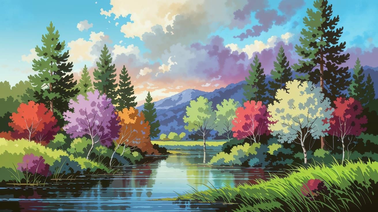 Fused Impasto Mixed Media Painting