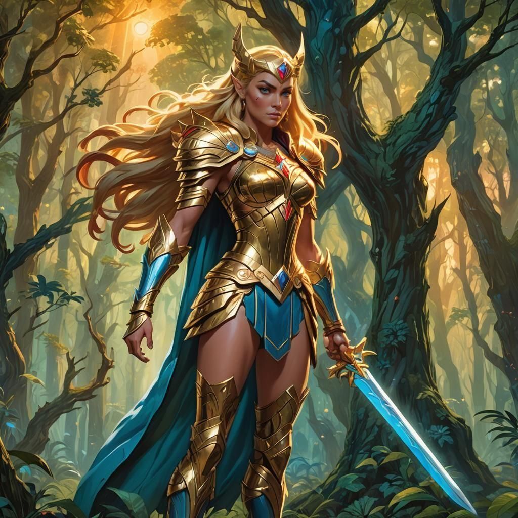 Detailed Matte Painting of She-Ra