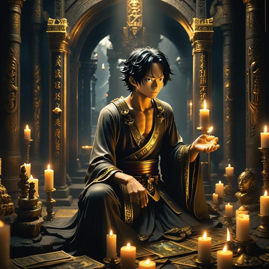 One Piece Tarot Card Fantasy Art