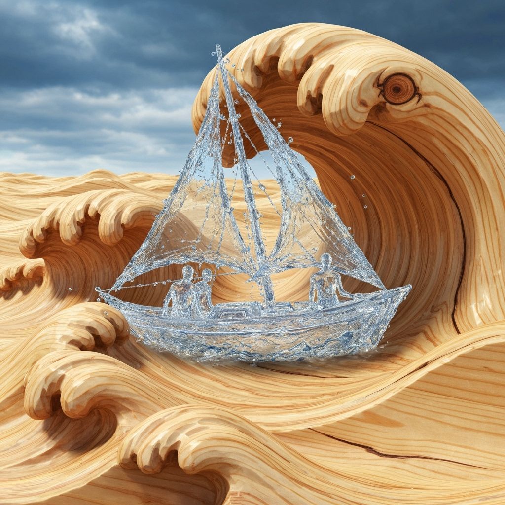 Water boat battling the Wooden Sea