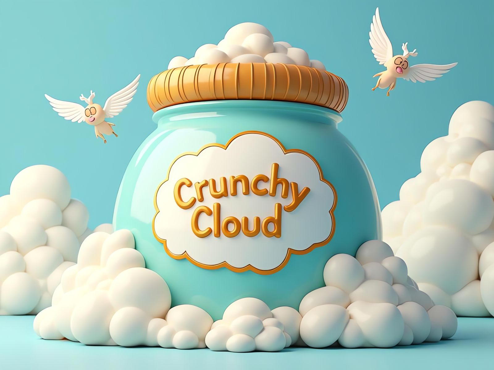 Crunchy Cloud Spread: Whimsical Product Packaging