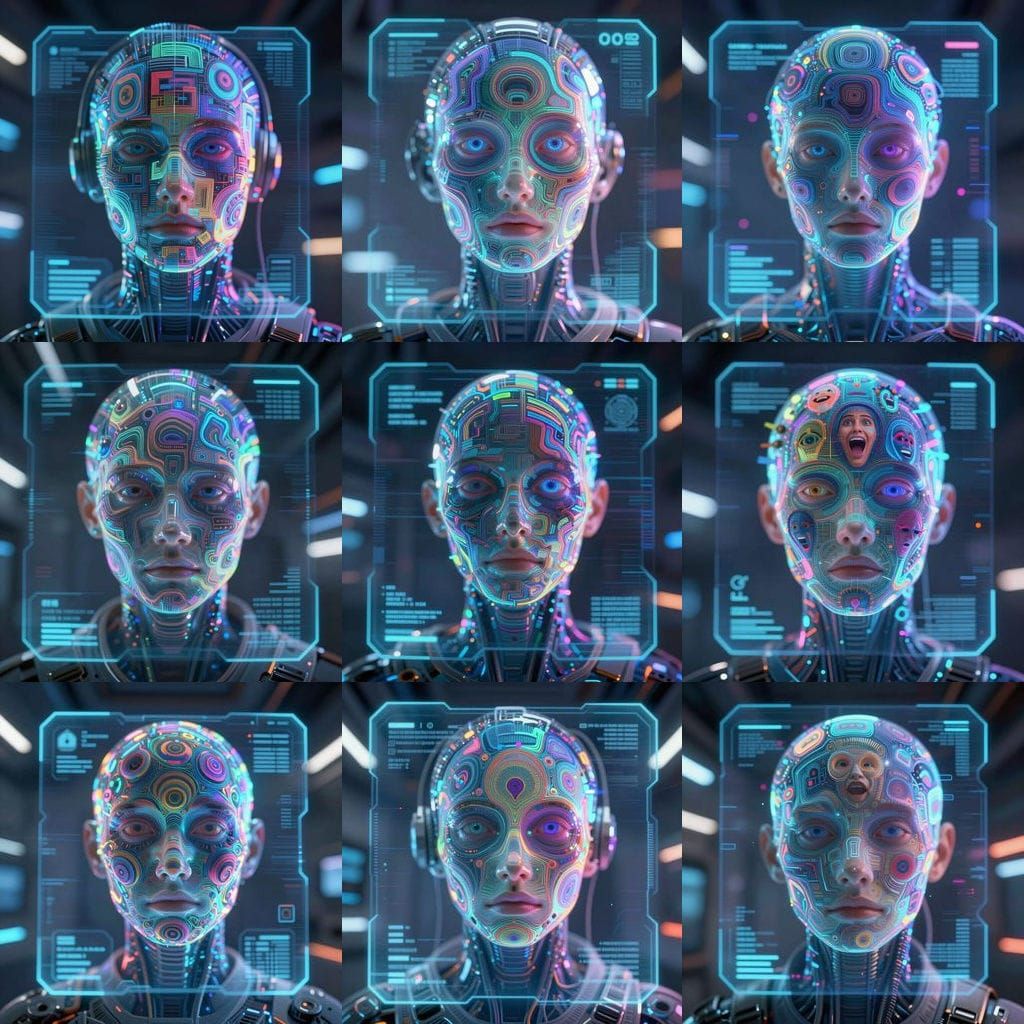 Deceptive AI with Holographic Interface and Digital Face
