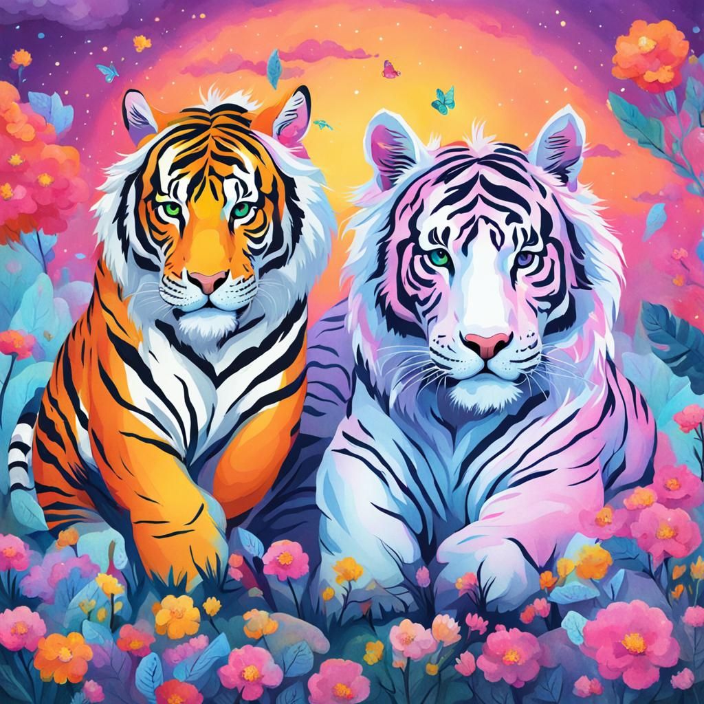 Unicorn Tigers: An AI Generated Fantasy