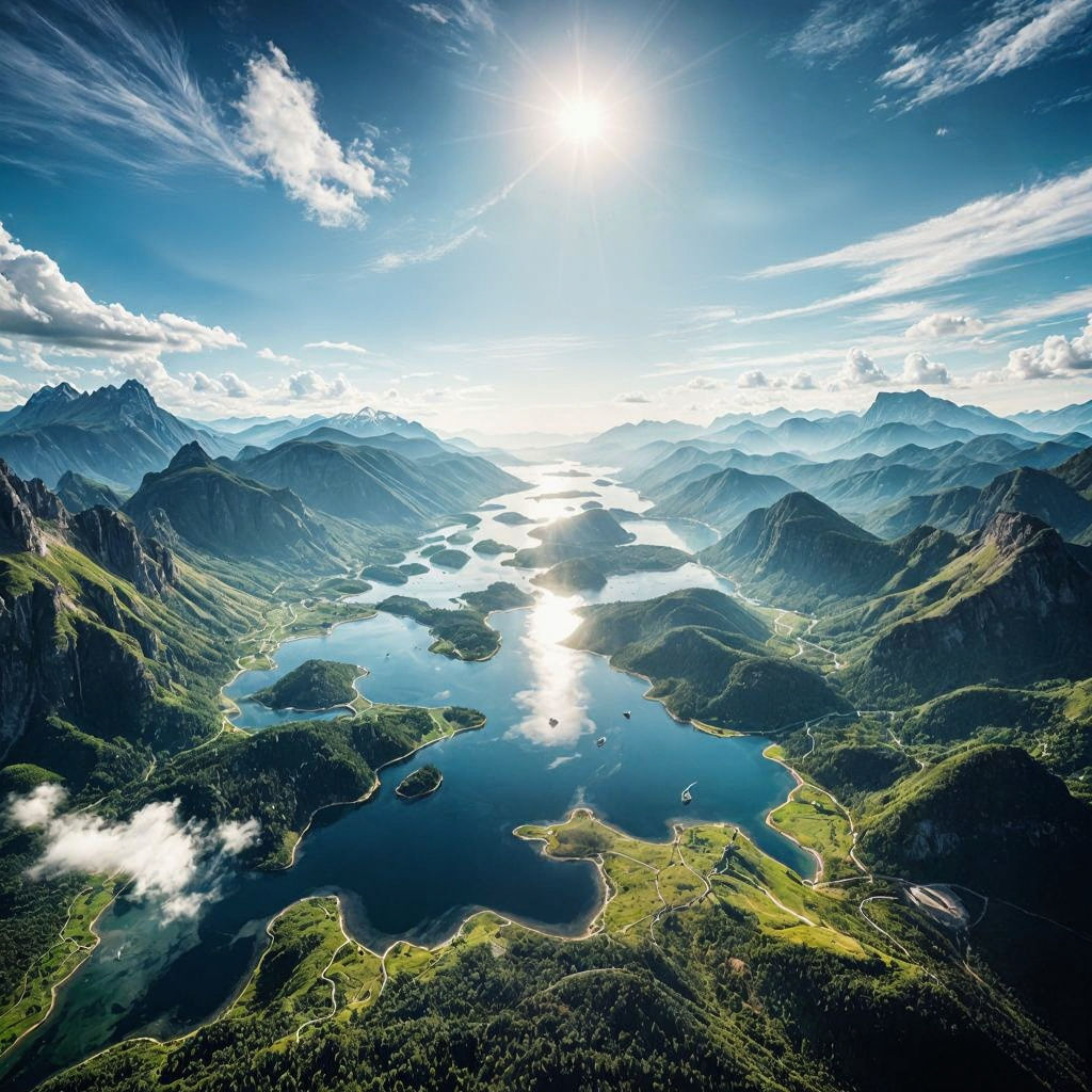 Majestic Birds Eye View