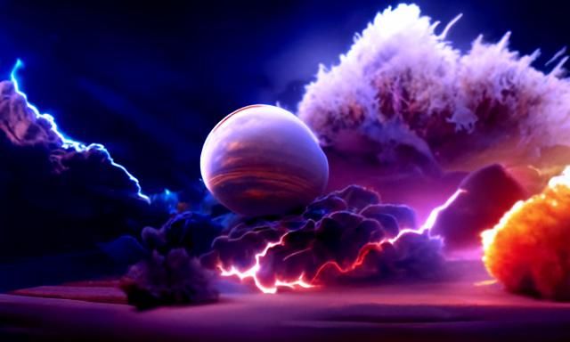 Epic Space Cloud World by Night in 8K