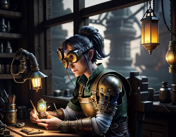 Gnome Repairs Automaton: Epic 3D Game Cinematic