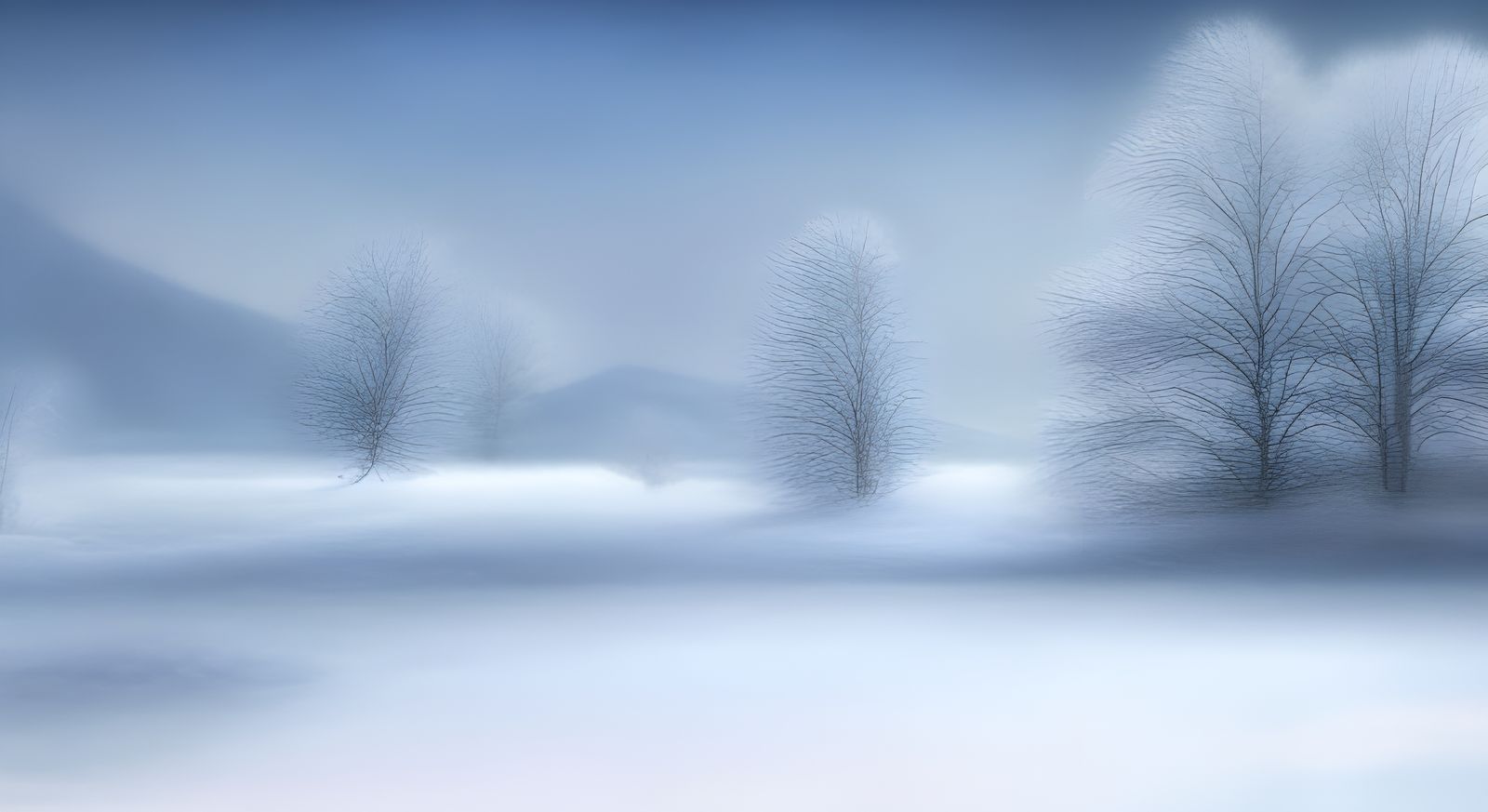 Ethereal Snowflake on Winter Landscape in Hyperrealism