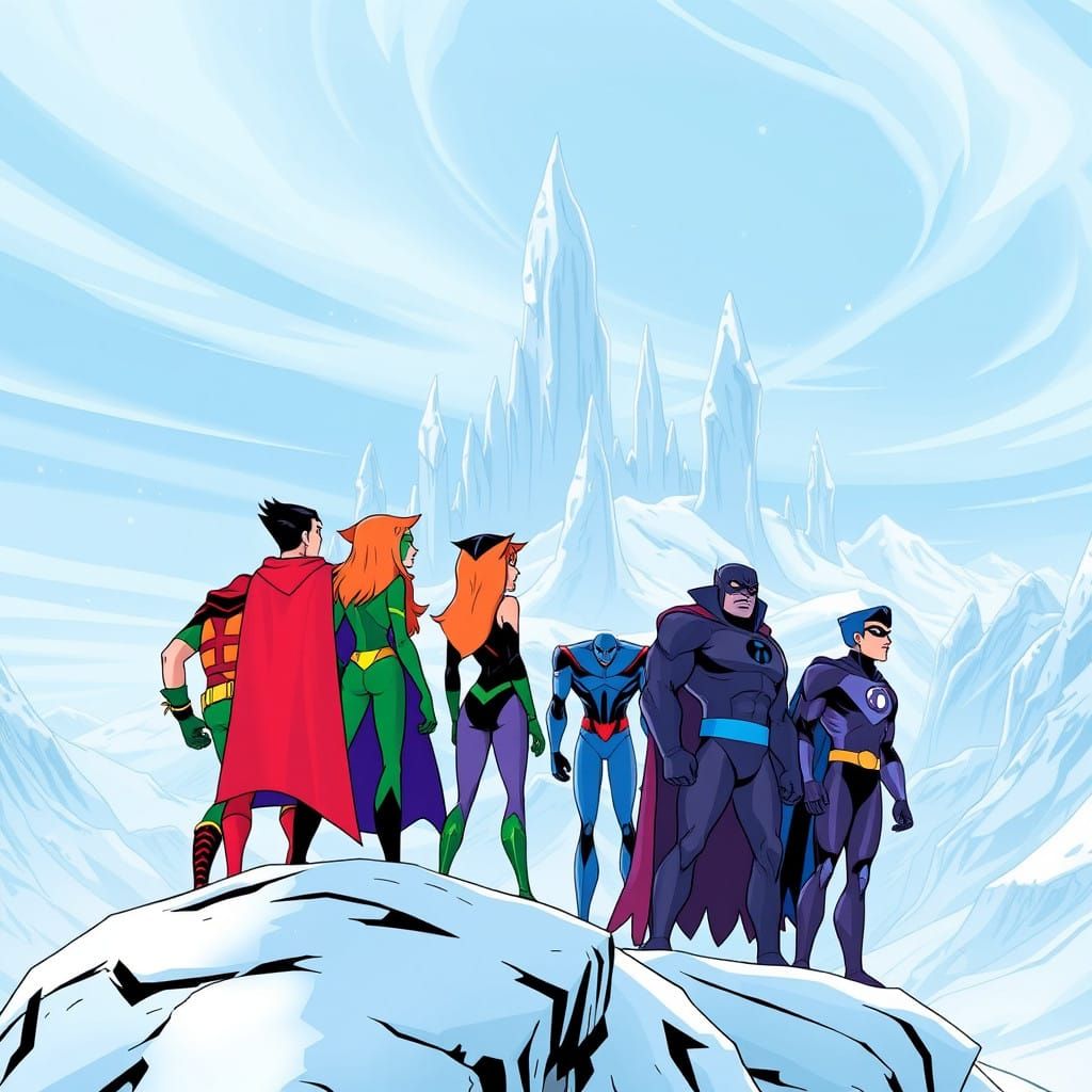 Teen Titans Stand Heroically on Neptune's Frozen Towers