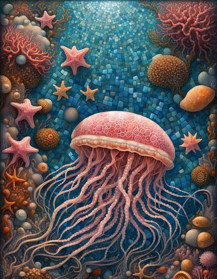 Underwater collage life