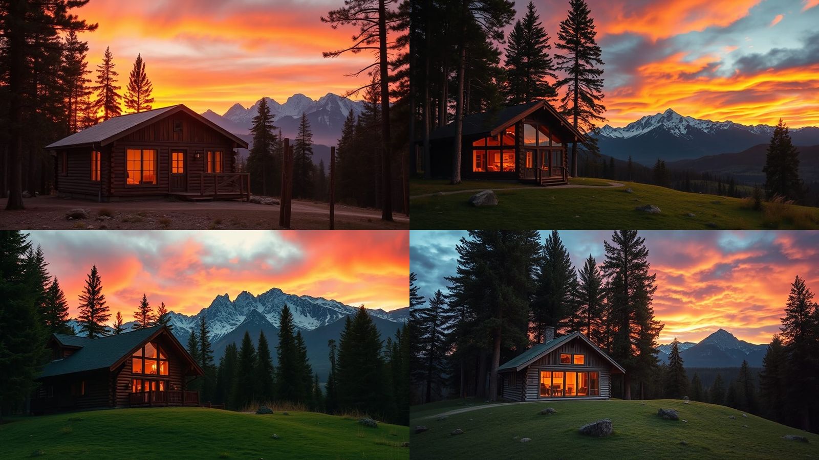 Cozy Mountain Cabin Retreat at Sunset