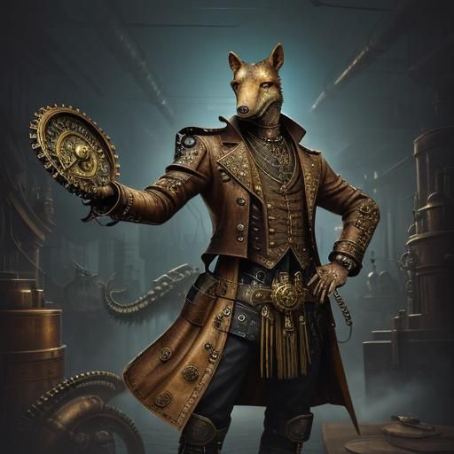 Steampunk Alligator Clutching Handbag in Golden Light