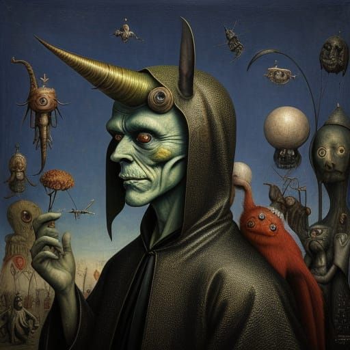 Surreal Creature Embodies Awkwardness in Bosch Style